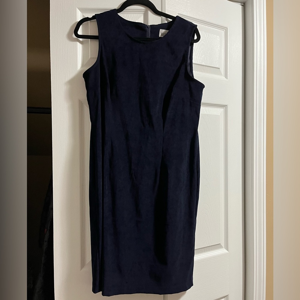 Megan Lee Blue Suede Dress